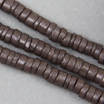 CCD-2-002:  Clay beads approx 5x2mm Brown 