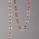 CH0001-AC: 9x5mm Flat Ovals Chain - Antique Copper (5ft) 