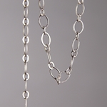 CH0001-AS: 9x5mm Flat Ovals Chain - Antique Silver (5ft) 