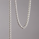 CH0002-AS: 3mm Wheat Chain - Antique Silver (5ft) 