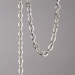 CH0003-AS: 5x4.5mm Flat Cable Chain - Antique Silver (5ft) 