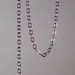 CH0004-GM: 4x3mm Flat Cable Chain - Gunmetal (5ft) 