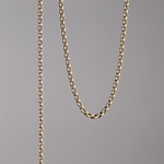 CH0005-AB: 2mm Rolo Chain - Antique Brass (5ft) 