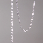 CH0006-S: 2 x 1mm Petite Cable Chain - Silver (5ft)  