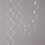 CH0011-S: 9mm Round Chain - Silver Plated (5 ft) 
