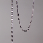 CH0014-GM: 4 x 3mm Oval Link Cable Chain - Gunmetal (5 ft) 