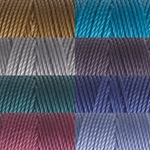 CLC.MIX-05:  C-Lon Bead Cord Mix 5: New Colors Fall 2009 Mix (8 colors, 1 bobbin each) 