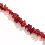CSG-02-CHR:  Designer Sea Glass - Cherry Red Pebbles 9x6mm 