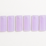 CSG-11-PRW: Designer Sea Glass - Periwinkle Curved Rectangle 35x14mm 