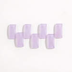 CSG-12-PRW: Designer Sea Glass - Periwinkle Curved Rectangle 22x11mm 