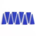 CSG-13-RYB: Designer Sea Glass - Royal Blue Triangle 37x15mm 