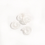 CSG-15-CRY: Designer Sea Glass - Crystal Ammonite 18x15mm 