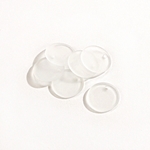 CSG-17-CRY: Designer Sea Glass - Crystal Flat Coin 25mm 