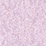 DB0055:  Pink Lined Crystal AB 11/0 Miyuki Delica Bead 