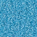 DB0057:  Aqua Lined Crystal AB 11/0 Miyuki Delica Bead 