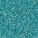 DB0079:  Turquoise Green Lined Crystal AB 11/0 Miyuki Delica Bead 