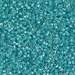 DB0079:  Turquoise Green Lined Crystal AB 11/0 Miyuki Delica Bead   100 grams - DB0079