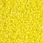 DB0160:  Opaque Yellow AB 11/0 Miyuki Delica Bead 