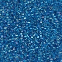 DB0177:  Transparent Capri Blue AB 11/0 Miyuki Delica Bead 