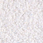 DB0202:  White Pearl AB 11/0 Miyuki Delica Bead 