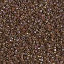 DB0287:  Cinnamon Lined Topaz Luster 11/0 Miyuki Delica Bead 