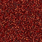 DB0603:  Dyed Silverlined Brick Red 11/0 Miyuki Delica Bead 