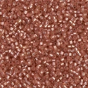DB0685:  Dyed Semi-Frosted Silverlined Light Cranberry 11/0 Miyuki Delica Bead 