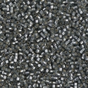 DB0697:  Dyed Semi-Frosted Silverlined Gray 11/0 Miyuki Delica Bead 