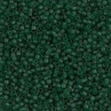 DB0767:  Matte Transparent Dark Emerald 11/0 Miyuki Delica Bead 
