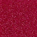 DB0775:  Dyed Semi-Frosted Transparent Scarlet 11/0 Miyuki Delica Bead 