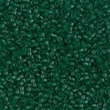 DB0776:  Dyed Semi-Frosted Transparent Emerald 11/0 Miyuki Delica Bead 