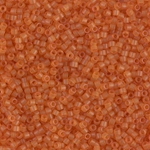 DB0781:  Dyed Semi-Frosted Transparent Amber 11/0 Miyuki Delica Bead 