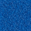 DB0787:  Dyed Semi-Frosted Transparent Capri Blue 11/0 Miyuki Delica Bead 