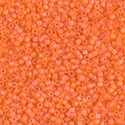 DB0855:  Matte Transparent Orange AB 11/0 Miyuki Delica Bead 