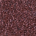 DB1705:  Copper Pearl Lined Transparent Dark Cranberry 11/0 Miyuki Delica Bead 