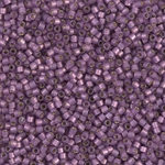 DB2182:  Duracoat Semi-Frosted Silverlined Dyed Lilac 11/0 Miyuki Delica Bead 