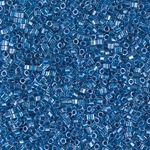 DBC-0920:  Sparkling Cerulean Blue Lined Crystal Cut 11/0 Miyuki Delica Bead 