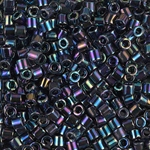 DBL-0005:  Metallic Variegated Blue Iris 8/0 Miyuki Delica Bead 