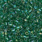 DBL-0152:  Transparent Green AB 8/0 Miyuki Delica Bead 