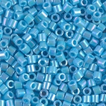 DBL-0164:  Opaque Turquoise Blue AB 8/0 Miyuki Delica Bead 