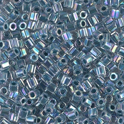 DBLC-0058:  Marine Blue Lined Crystal Cut 8/0 Miyuki Delica Bead 
