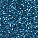 DBM0149:  Silverlined Capri Blue 10/0 Miyuki Delica Bead 
