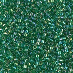 DBM0152:  Transparent Green AB 10/0 Miyuki Delica Bead 
