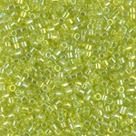 DBM0174:  Transparent Chartreuse AB 10/0 Miyuki Delica Bead 