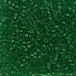 DBM0705:  Transparent Green  10/0 Miyuki Delica Bead 