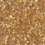 DBMC-0033:  24kt Gold Lined Crystal Cut 10/0 Miyuki Delica Bead 