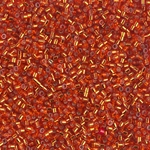 DBS0043:  Silverlined Flame Red  15/0 Miyuki Delica Bead 