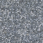 DBS0114:  Transparent Silver Gray Gold Luster 15/0 Miyuki Delica Bead 