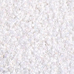 DBS0202:  White Pearl AB  15/0 Miyuki Delica Bead 
