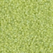 DBS0860:  Matte Transparent Chartreuse AB  15/0 Miyuki Delica Bead - DBS0860*